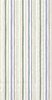8" x 4.5" Multipastel Soft Stripe Guest Towels