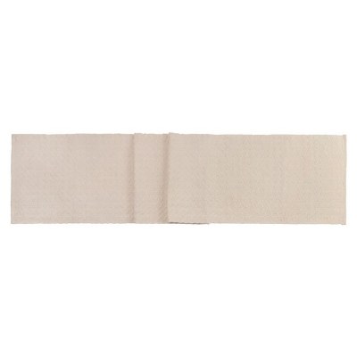 13" x 72" Ivory Cobble Woven Table Runner