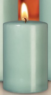3" x 4" Seafoam Pillar Candle
