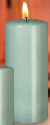 3" x 6" Seafoam Pillar Candle