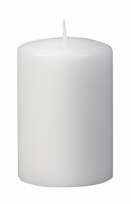4" x 6" White Pillar Candle