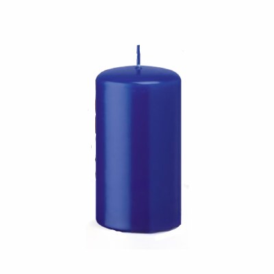 3" x 6" Dark Blue Pillar Candle