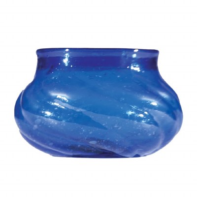 3" Dark Blue Glass Tealight Holder
