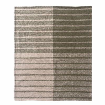 50" x 60" Green and Gray Throw Blanket
