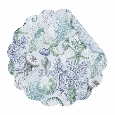 17" Round Shoreline Waters Placemat
