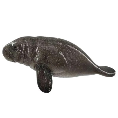 7" Polyresin Gray Manatee