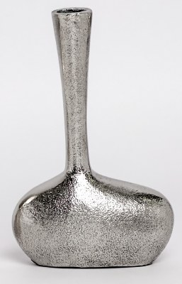 Silver Aluminum Beach Shape Vase