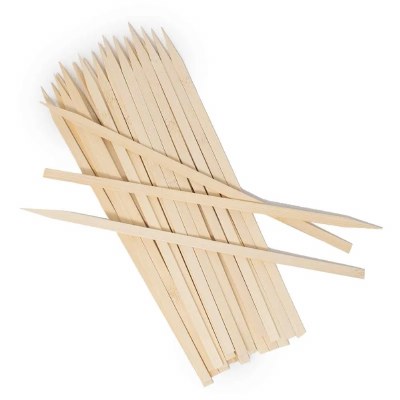 Pack of 25 12" Flat Bamboo Skewers