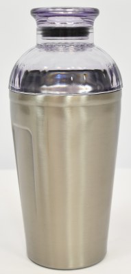 17 Oz Stainless Steel Shaker With a Clear Lid