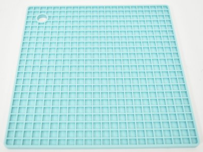 Turquoise Square Silicone Trivet