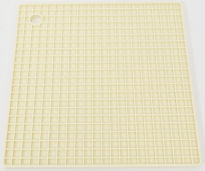 Cream Square Silicone Trivet