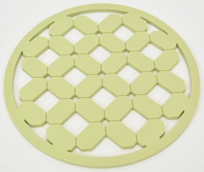 Sage Round Silicone Trivet