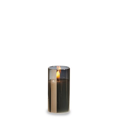 2" x 4" LED Smoke Glass Pillar Candle