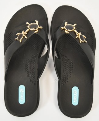 Size Large Black Lizzie Flip Flops