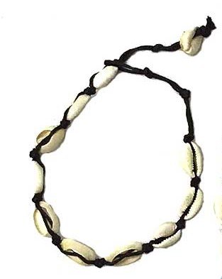 Black Cord With Cowrie Shells Anklet