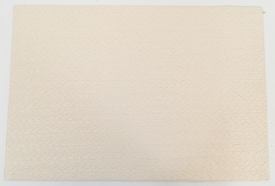 13" x 19" White Rectangle Basket Weave Placemat