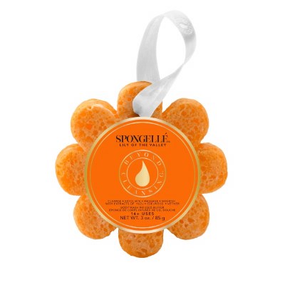 Orange Lily of the Valley Fragrance Body Wash Infused Sponge