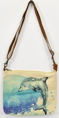 8" x 10" Dolphin Wave Sling Purse