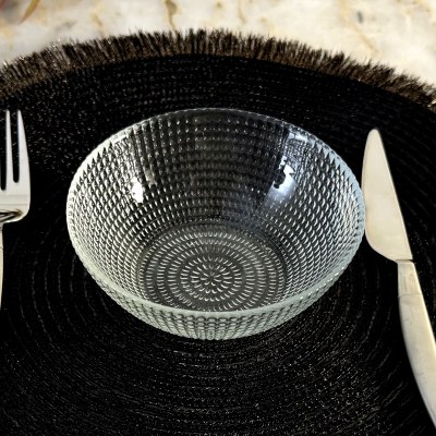 5" Round Clear Cabana Glass Bowl