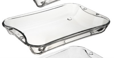 Medium Clear Glass Rectangle Oven Dish