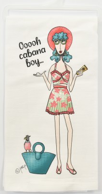 27" Sq "Ooooh Cabana Boy" Flour Sack Kitchen Towel