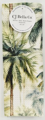 10" Sq Palm Trees Washcloth