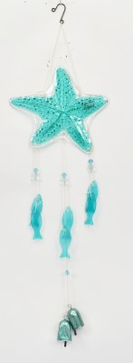 "Sanibel Island" Glass Starfish Wind Chime