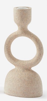8" Beige One Ring Tape Candleholder