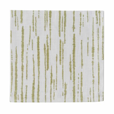 20" Sq Green Cara Stripe Cloth Napkin