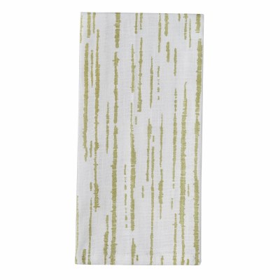 26" x 18" Green Cara Stripe Kitchen Towel