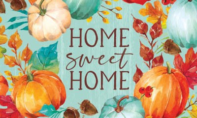 18" x 30" "Home Sweet Home" Pumpkin Border Fall & Thanksgiving Doormat