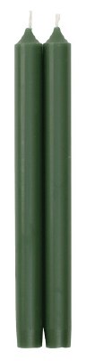 Pair of Two 10" Hunter Green Taper Candles