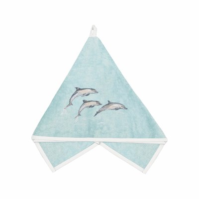 25" Sq Dolphin Terry Towel
