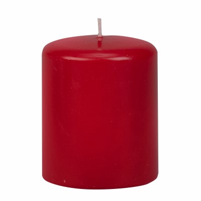 3" x 4" Red Pillar Candle