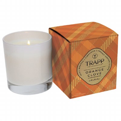 7 Oz Orange Clove Fragrance Glass Candle Jar