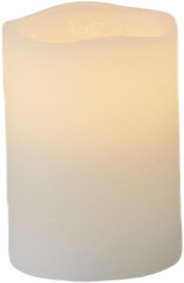 3" x 4" LED White Flameless Pillar Candle
