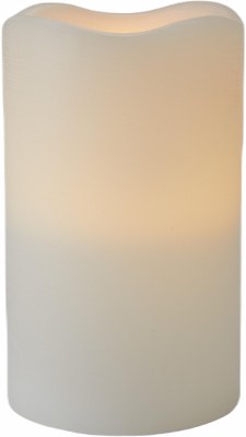 5" x 8" LED White Flameless Pillar Candle