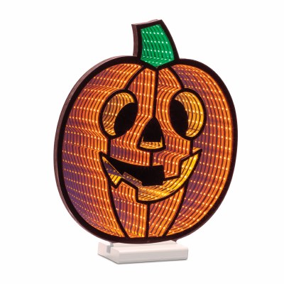15" LED Orange Jack-O-Lantern Infinity Light