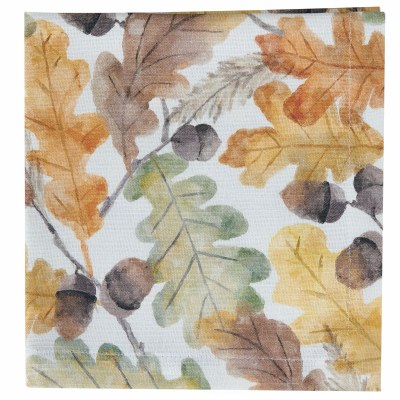 20" Sq Fall Oak Leaves Cloth Fall & Thanksgiving Napkin