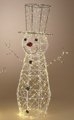 28" LED Wire Snowman