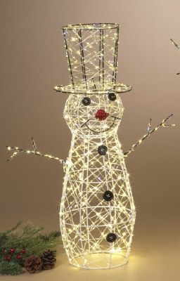 24" LED Wire Snowman