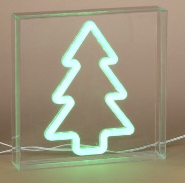 7" LED Faux Neon Christmas Tree Decor