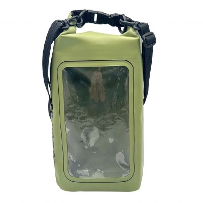 Green Waterproof Cell Phone Sling Bag