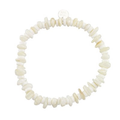White Mother of Pearl and Sea Shell Beads Necklace