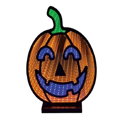 10" LED Infinity Light Jack-O-Lantern