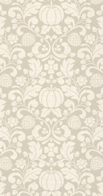 8" x 5" Cream Pumpkin Pattern Fall & Thanksgiving Guest Towels
