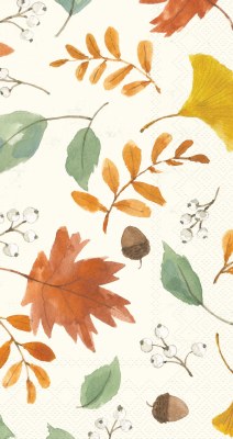 8" x 5" Harvest Leaves Fall & Thanksgiving Guest Towels