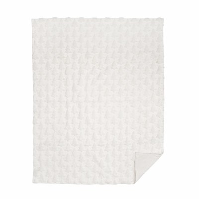 50" x 60" White Trees Christmas Throw Blanket