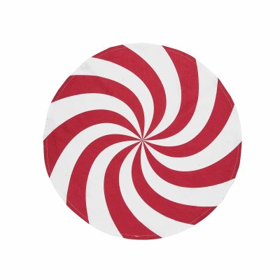 20" Round Peppermint Candy Cloth Napkin