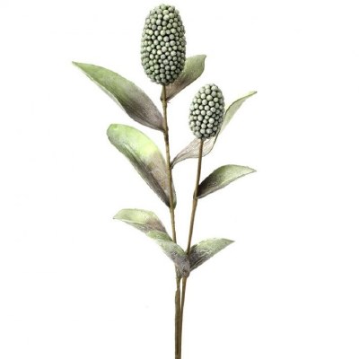 47" Faux Two Toned Green Pod Spray